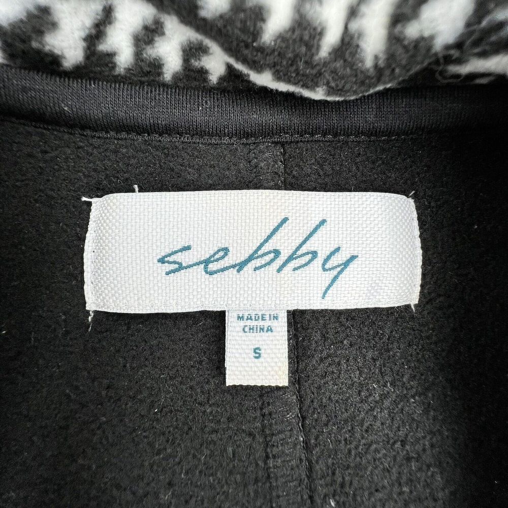 Sebby Houndstooth Peacoat With Belt Size Small - Picture 4 of 6